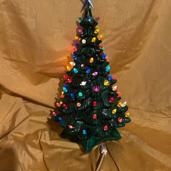 Vintage Handmade  Ceramic  Christmas Tree - Picture 2 of 6